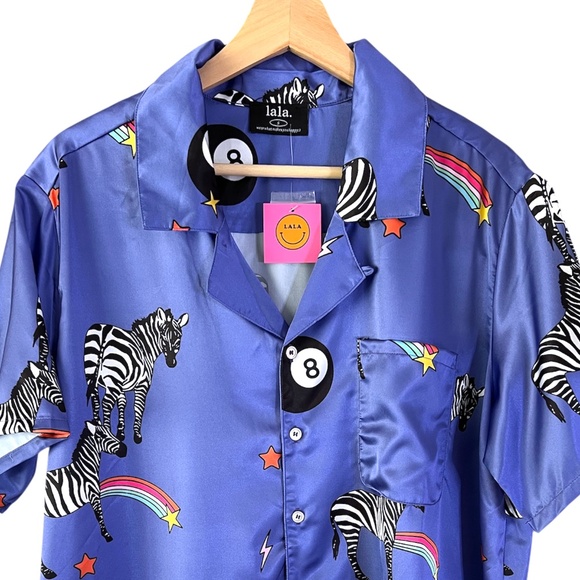 NWT Dressed In LALA Get Lucky Satin TOP ONLY - Picture 3 of 11